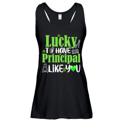 Lucky to Have Principal Like You Ladies Essential Flowy Tank