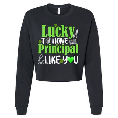Lucky to Have Principal Like You Cropped Pullover Crew