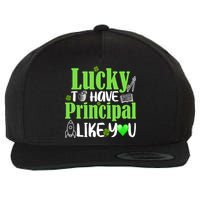 Lucky to Have Principal Like You Wool Snapback Cap