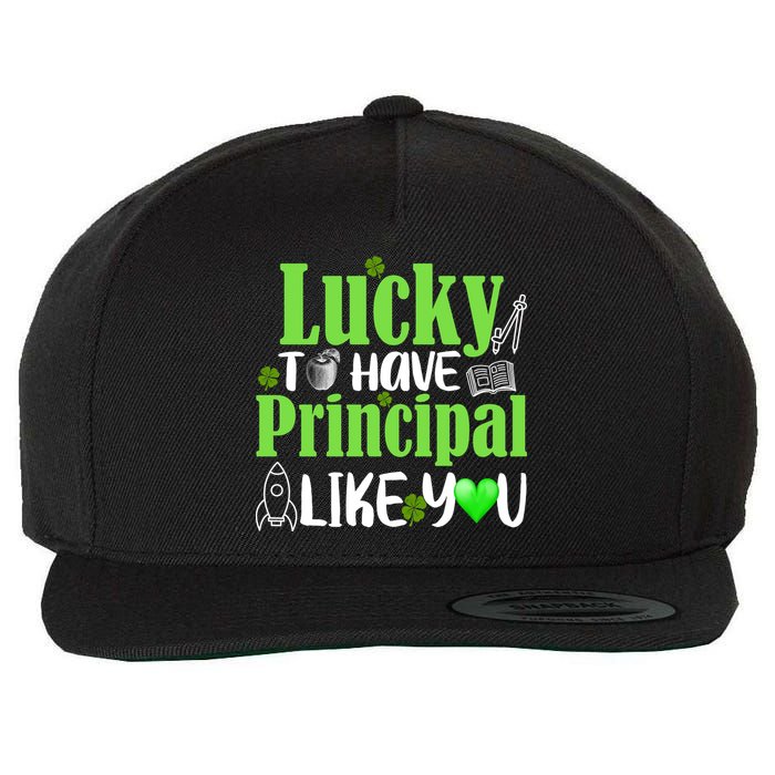 Lucky to Have Principal Like You Wool Snapback Cap