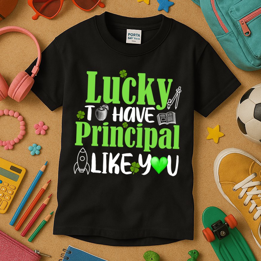 Lucky to Have Principal Like You Kids T-Shirt