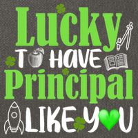 Lucky to Have Principal Like You Cotton Canvas Backpack