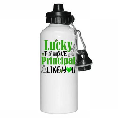 Lucky to Have Principal Like You Aluminum Water Bottle 