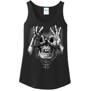 Luctus Skull Hands Ladies Essential Tank