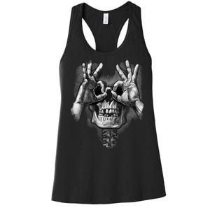 Luctus Skull Hands Women's Racerback Tank