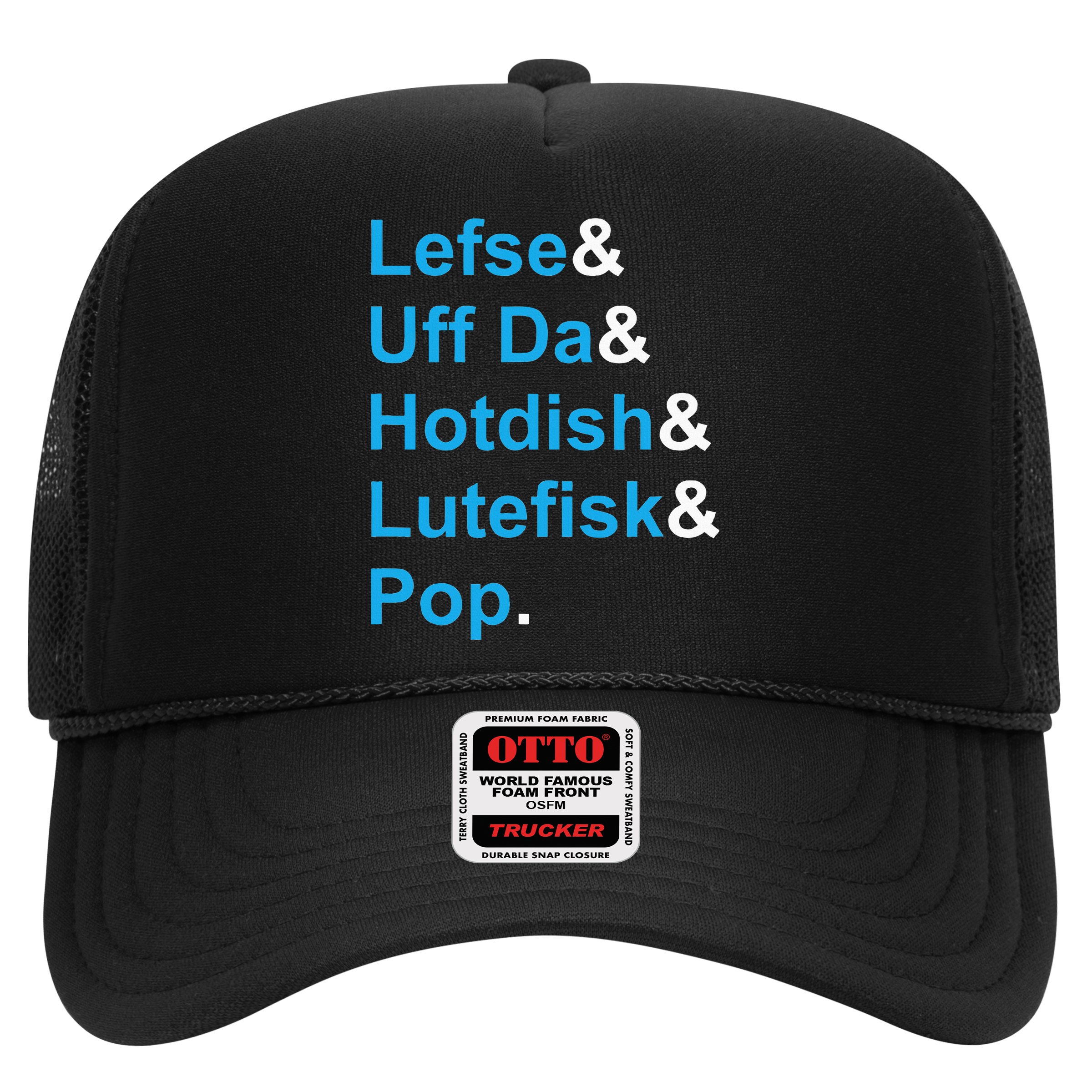 Lefse & Uff Da & Hotdish & Lutefisk & Pop Minnesota Hat
