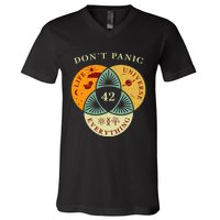 Life Universe Everything 42 Science Fiction Space Lovers V-Neck T-Shirt