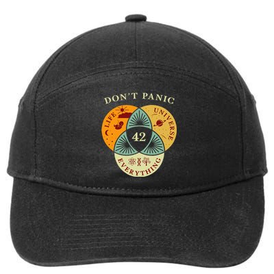 Life Universe Everything 42 Science Fiction Space Lovers 7-Panel Snapback Hat