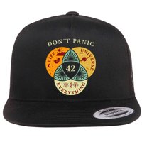 Life Universe Everything 42 Science Fiction Space Lovers Flat Bill Trucker Hat