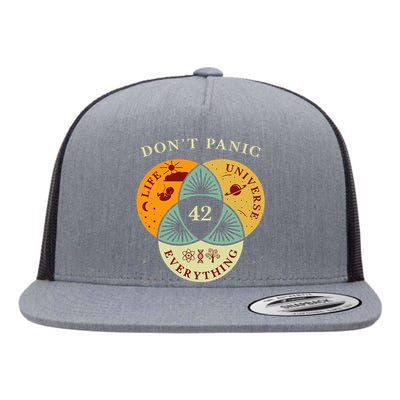 Life Universe Everything 42 Science Fiction Space Lovers Flat Bill Trucker Hat