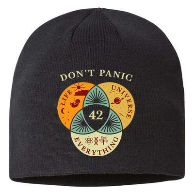 Life Universe Everything 42 Science Fiction Space Lovers Sustainable Beanie