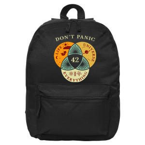 Life Universe Everything 42 Science Fiction Space Lovers 16 in Basic Backpack