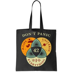 Life Universe Everything 42 Science Fiction Space Lovers Tote Bag