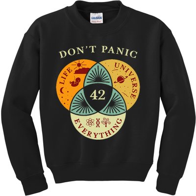 Life Universe Everything 42 Science Fiction Space Lovers Kids Sweatshirt