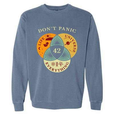 Life Universe Everything 42 Science Fiction Space Lovers Garment-Dyed Sweatshirt