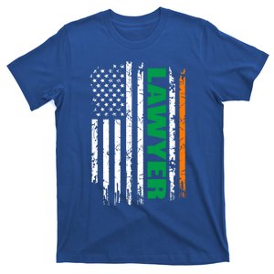 Lawyer Usa Flag Irish St Patrick Day Gift Cool Gift T-Shirt