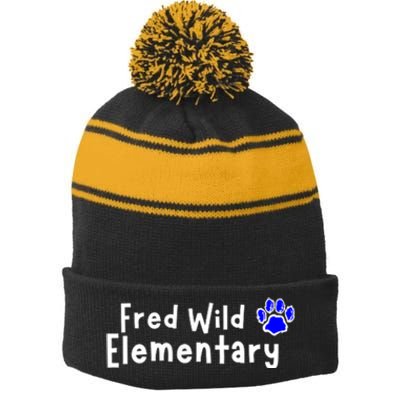 Level Up Fwe 2024 25 Stripe Pom Pom Beanie