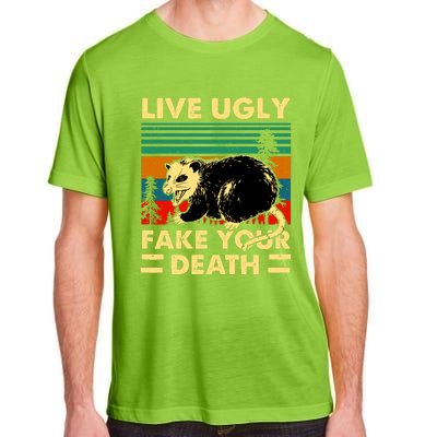 Live Ugly Fake Your Death Trash Opossum Adult ChromaSoft Performance T-Shirt