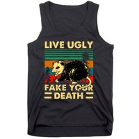 Live Ugly Fake Your Death Trash Opossum Tank Top