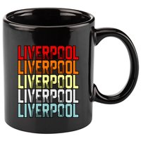 Liverpool Uk Flag 11oz C Handle Ceramic Mug