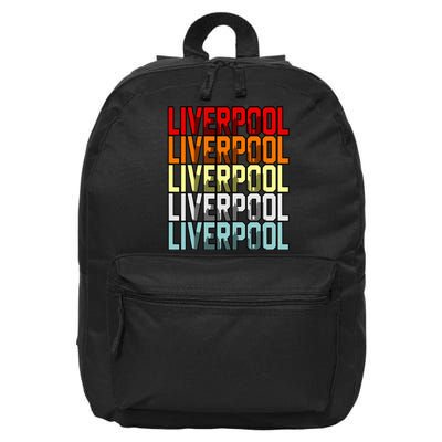 Liverpool Uk Flag 16 in Basic Backpack