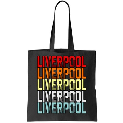 Liverpool Uk Flag Tote Bag