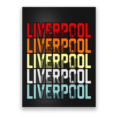 Liverpool Uk Flag Poster