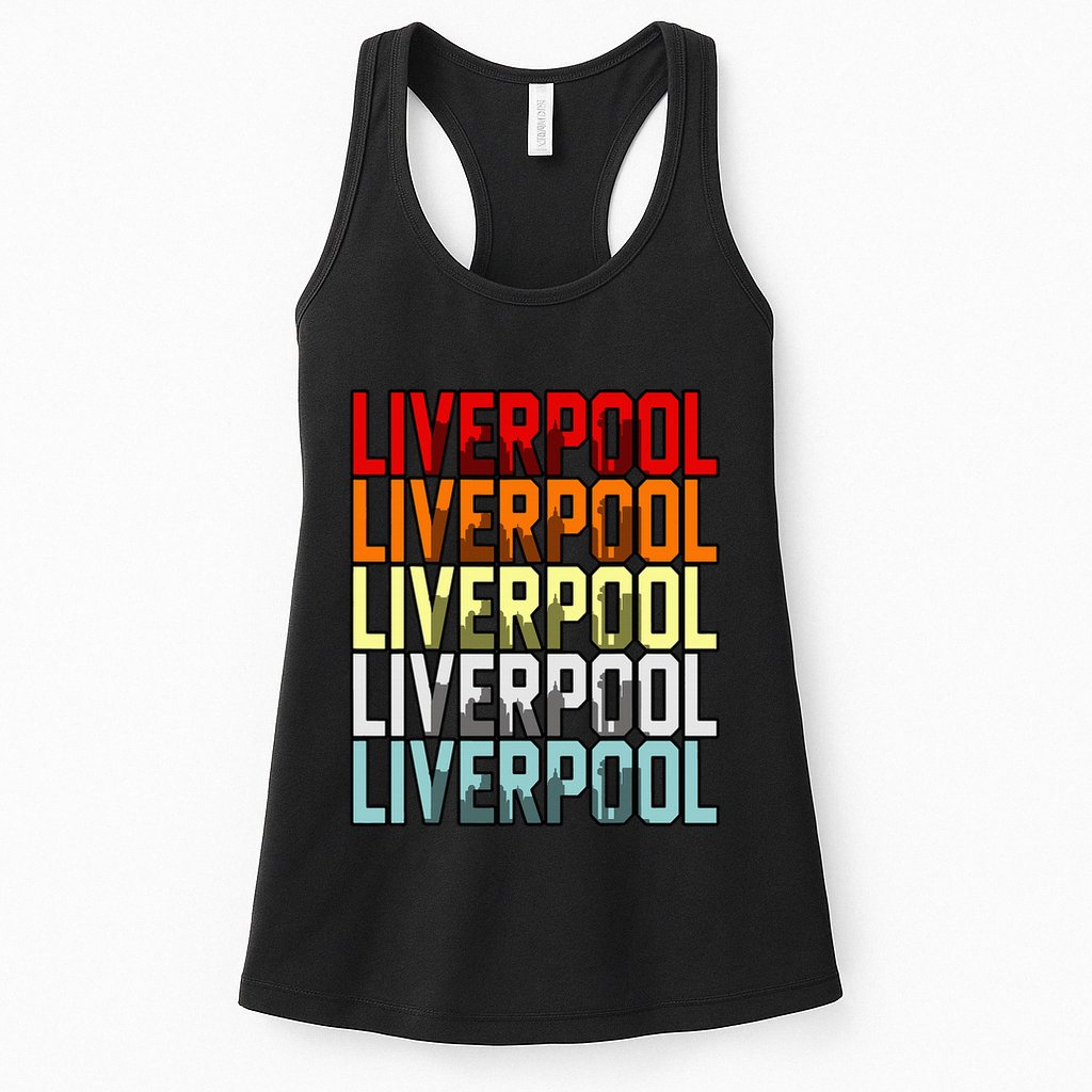 Liverpool Uk Flag Womens Tank Top