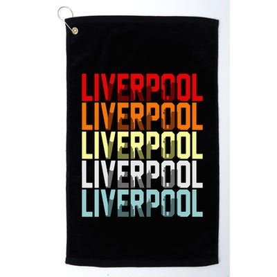 Liverpool Uk Flag Golf Towel
