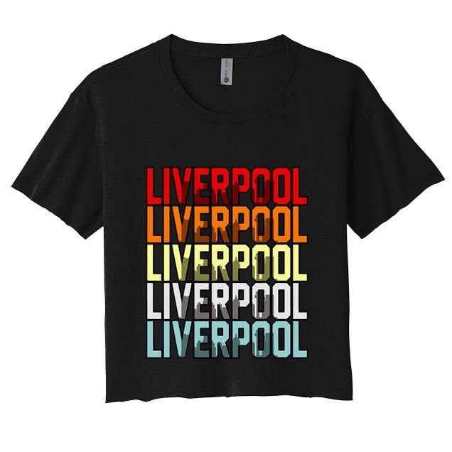 Liverpool Uk Flag Crop Top