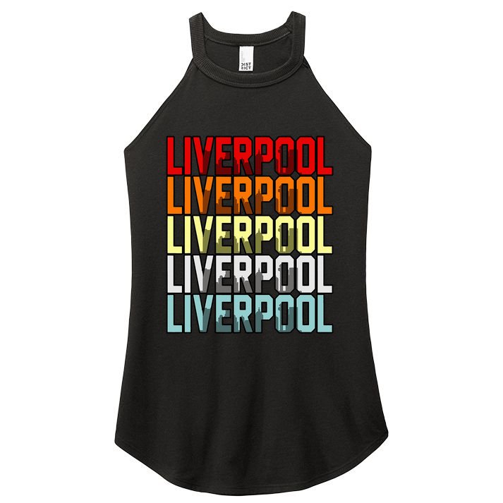 Liverpool Uk Flag Women's Perfect Tri Rocker Tank