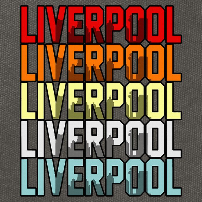 Liverpool Uk Flag Cotton Canvas Backpack