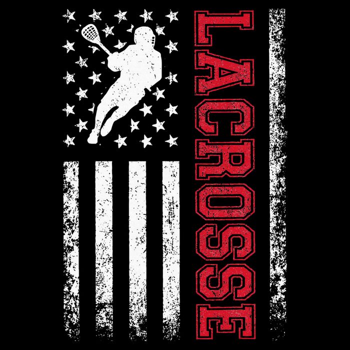 Lacrosse Usa Flag Lax Cooling Performance Crew T-Shirt