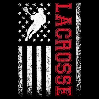 Lacrosse Usa Flag Lax T-Shirt
