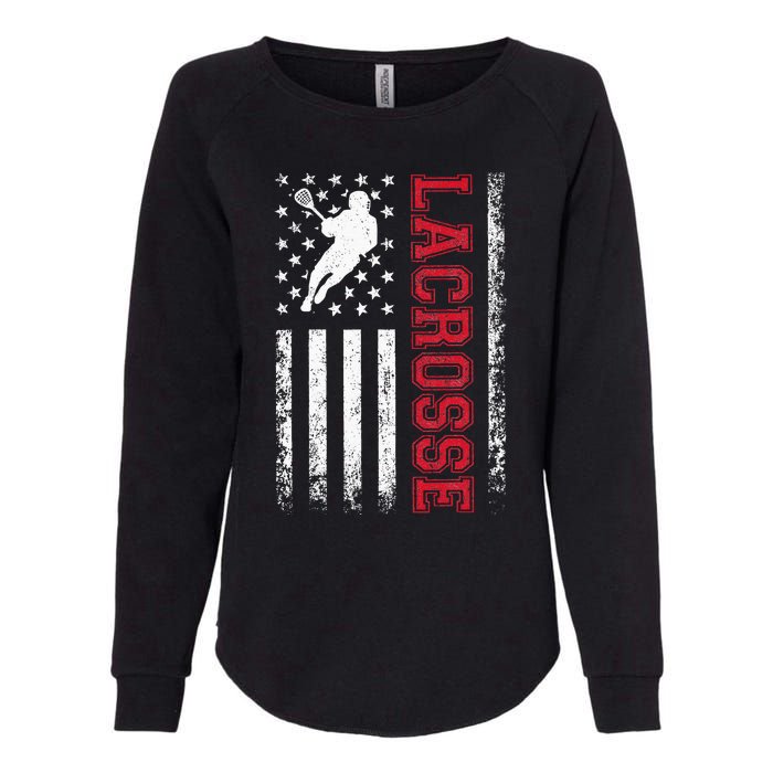 Lacrosse Usa Flag Lax Womens California Wash Sweatshirt