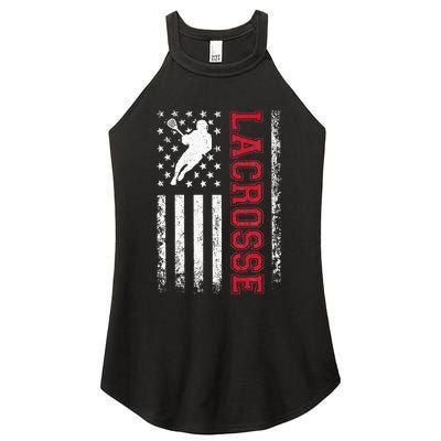 Lacrosse Usa Flag Lax Women's Perfect Tri Rocker Tank