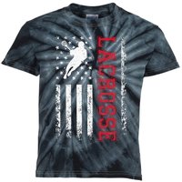 Lacrosse Usa Flag Lax Kids Tie-Dye T-Shirt