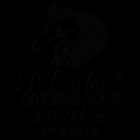 Live Ugly Fake Your Death Eat Trash Get Hit By A Car Opossum 16oz Travel Tumbler