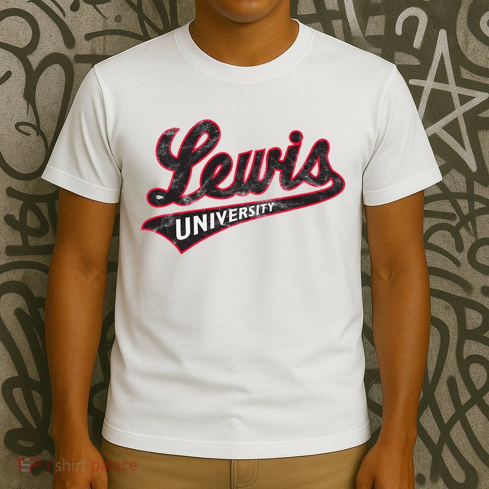 Lewis University Flyers Distressed Primary T-Shirt