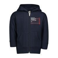 Lacrosse USA Flag Lax Toddler Zip Fleece Hoodie