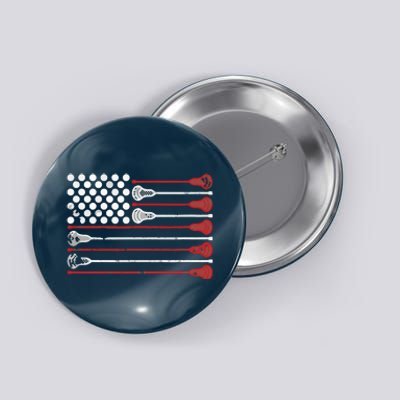 Lacrosse USA Flag Lax Button