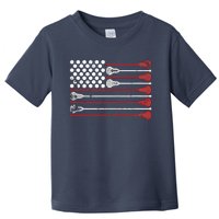 Lacrosse USA Flag Lax Toddler T-Shirt