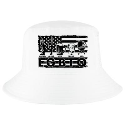 LGBTQ USA Flag Liberty Guns Beer Trump BBQ Cool Comfort Performance Bucket Hat