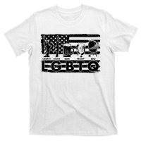 LGBTQ USA Flag Liberty Guns Beer Trump BBQ T-Shirt