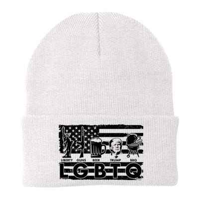 LGBTQ USA Flag Liberty Guns Beer Trump BBQ Beanie