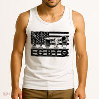LGBTQ USA Flag Liberty Guns Beer Trump BBQ Tank Top