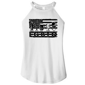 LGBTQ USA Flag Liberty Guns Beer Trump BBQ Women's Perfect Tri Rocker Tank