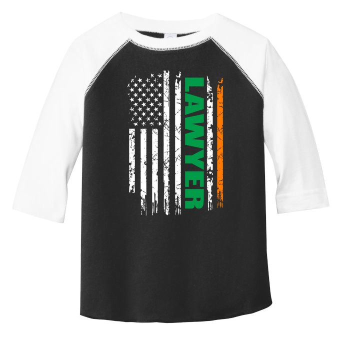 Lawyer Usa Flag Irish St Patrick Day Gift Toddler Fine Jersey T-Shirt