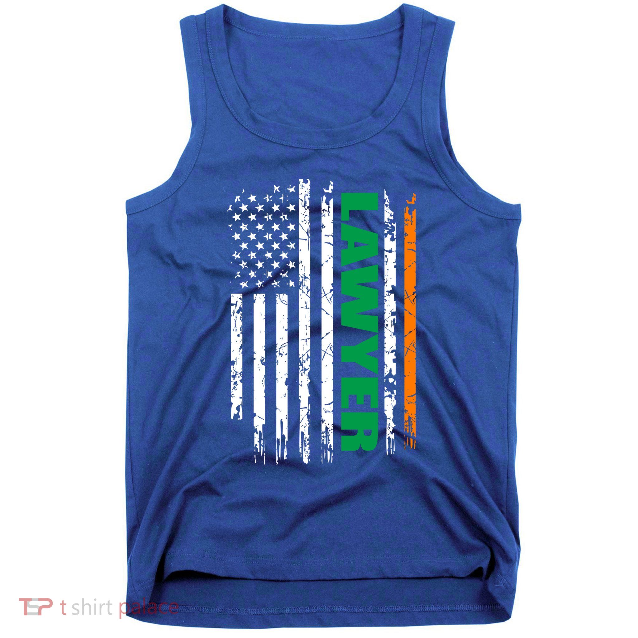 Lawyer Usa Flag Irish St Patrick Day Gift Tank Top