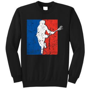 Lacrosse USA Flag Lacrosse Player Sweatshirt